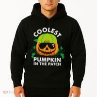 Coolest Pumpkin In The Patch Pumpkin Halloween Hoodie thumb 2