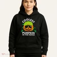 Coolest Pumpkin In The Patch Pumpkin Halloween Hoodie thumb 5