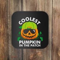 Coolest Pumpkin In The Patch Pumpkin Halloween Coaster thumb 0