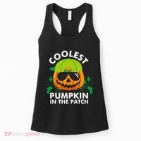 Coolest Pumpkin In The Patch Pumpkin Halloween Women's Tank Top thumb 0