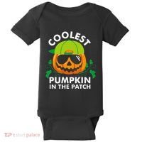 Coolest Pumpkin In The Patch Pumpkin Halloween Baby Bodysuit thumb 0