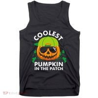 Coolest Pumpkin In The Patch Pumpkin Halloween Tank Top thumb 0