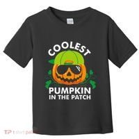 Coolest Pumpkin In The Patch Pumpkin Halloween Toddler T-Shirt thumb 0