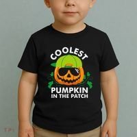 Coolest Pumpkin In The Patch Pumpkin Halloween Toddler T-Shirt thumb 2