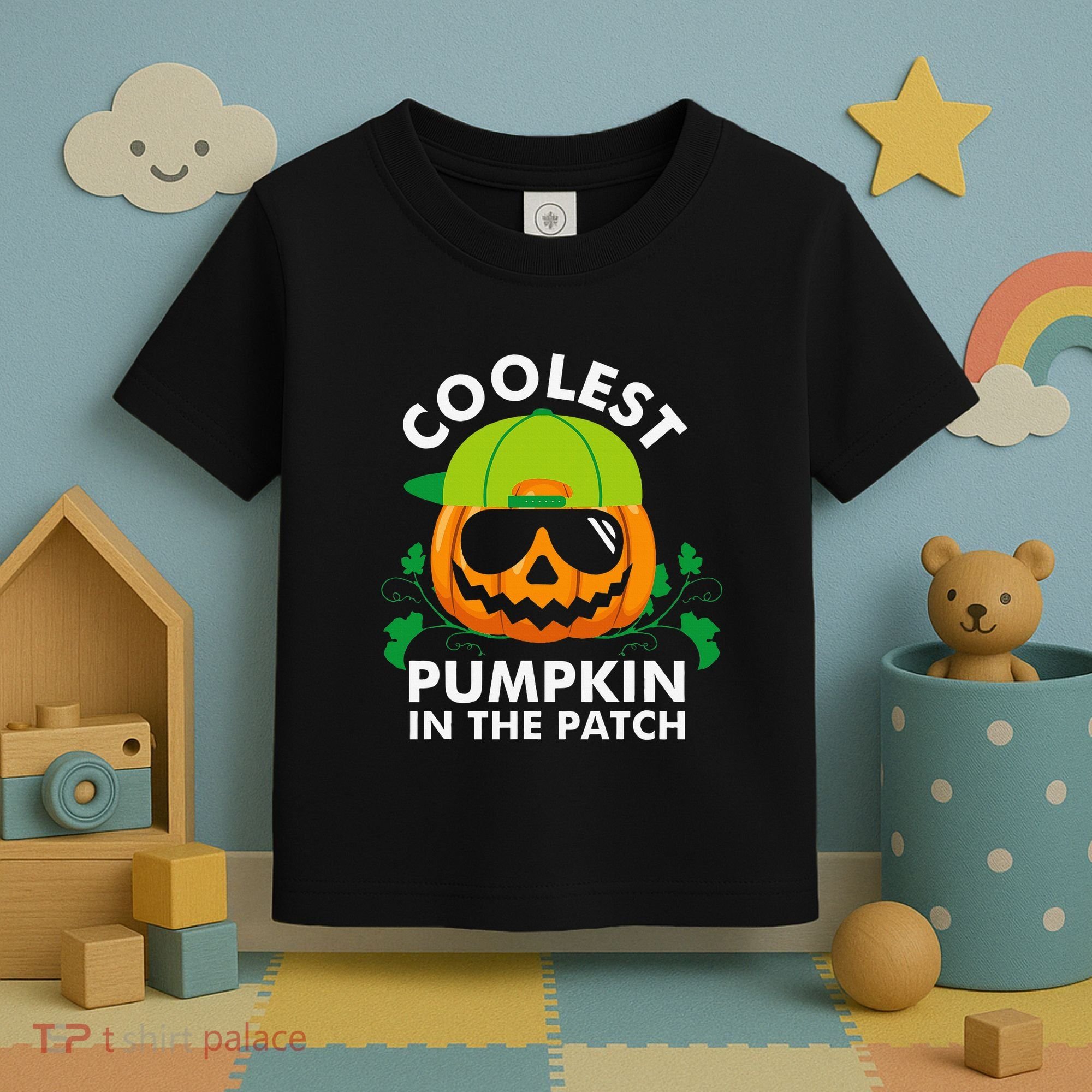 Coolest Pumpkin In The Patch Pumpkin Halloween Toddler T-Shirt