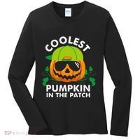 Coolest Pumpkin In The Patch Pumpkin Halloween Women's Long Sleeve Shirt thumb 0