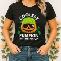 Coolest Pumpkin In The Patch Pumpkin Halloween Women's T-Shirt thumb 2