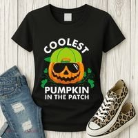 Coolest Pumpkin In The Patch Pumpkin Halloween Women's T-Shirt thumb 3