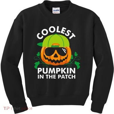 Coolest Pumpkin In The Patch Pumpkin Halloween Kids Sweatshirt