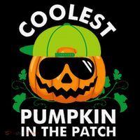 Coolest Pumpkin In The Patch Pumpkin Halloween Kids Long Sleeve Shirt thumb 2