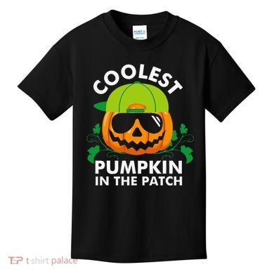 Coolest Pumpkin In The Patch Pumpkin Halloween Kids T-Shirt