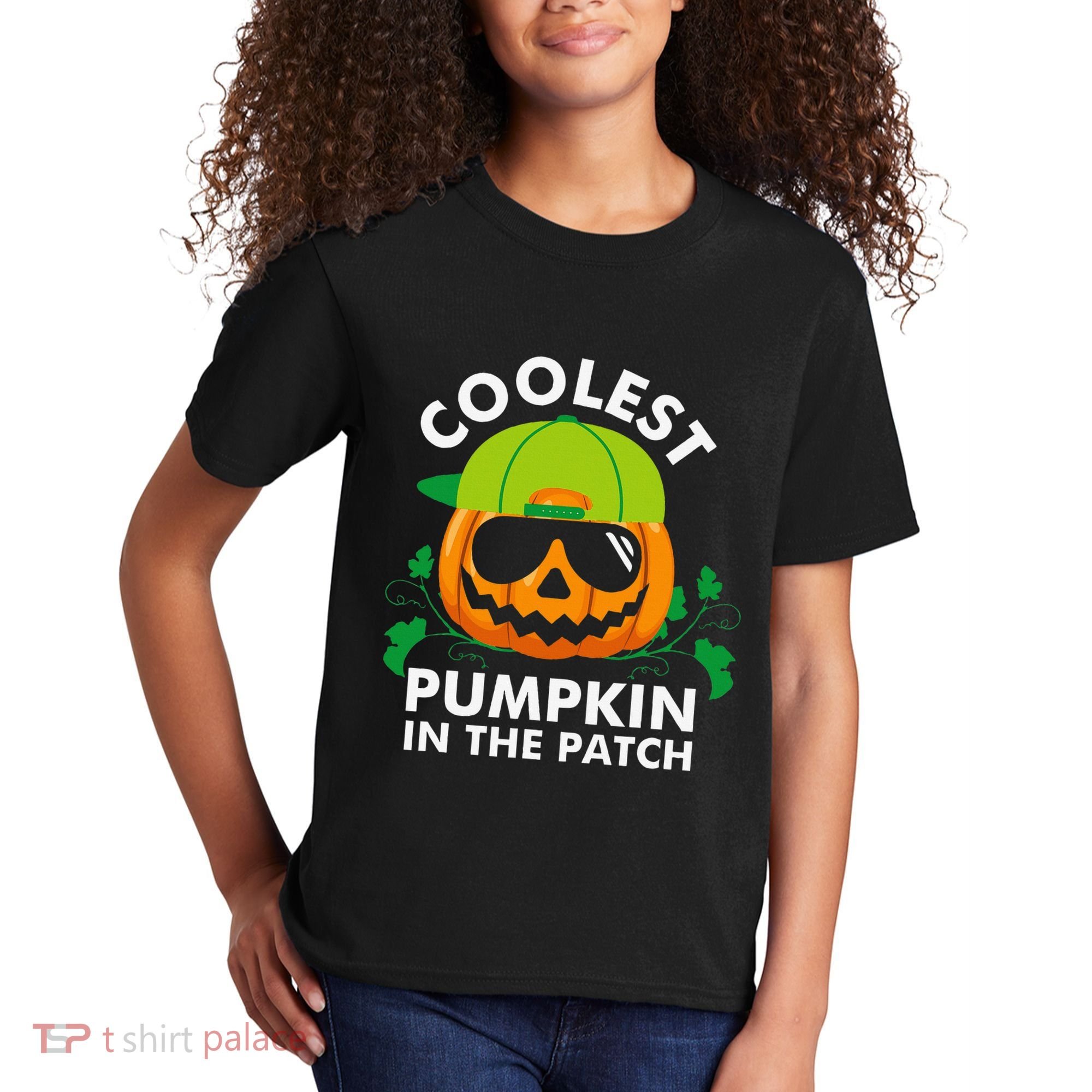 Coolest Pumpkin In The Patch Pumpkin Halloween Kids T-Shirt