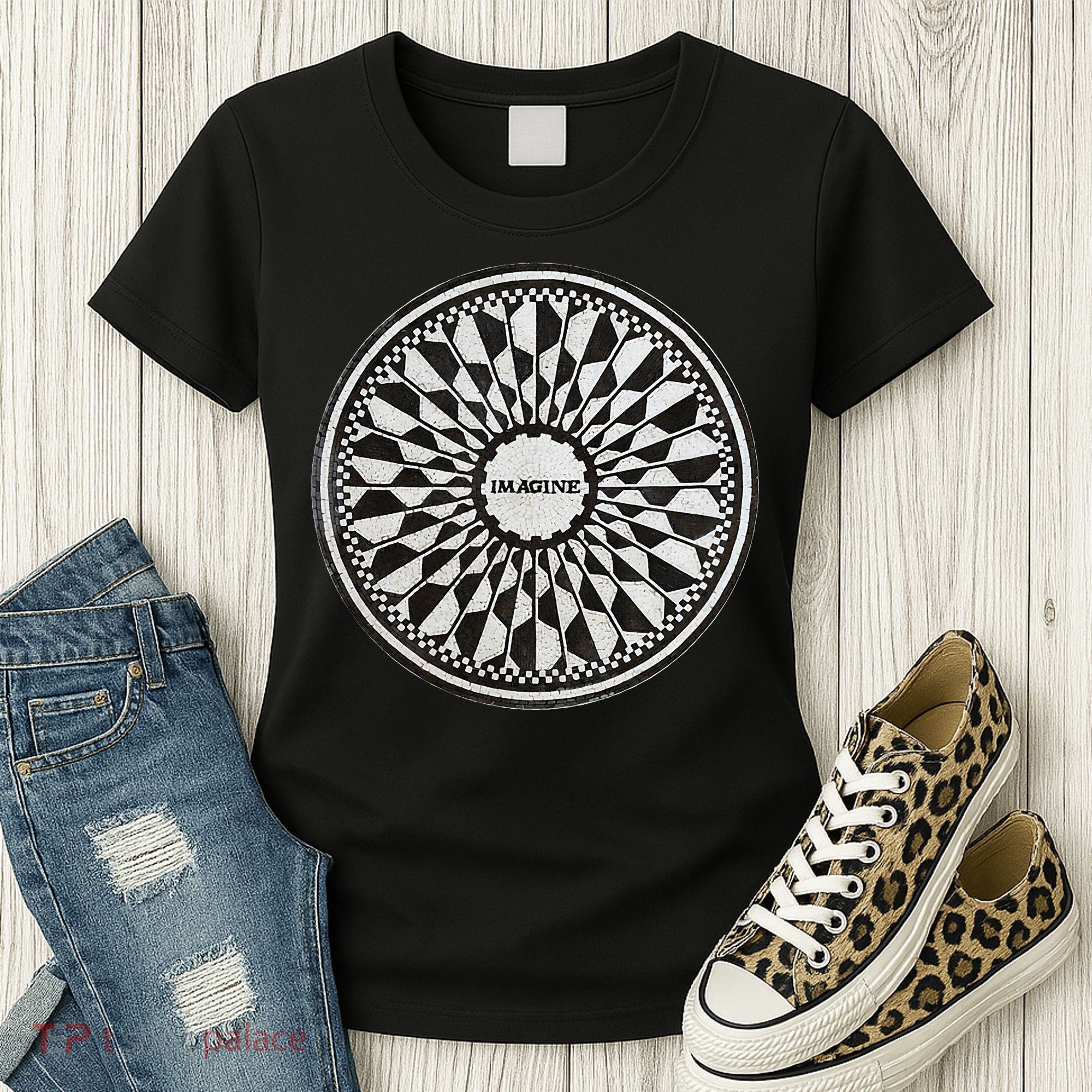 Central Park Imagine Music Theme Women's T-Shirt