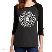 Central Park Imagine Music Theme Women's Tri-Blend 3/4-Sleeve Raglan Shirt thumb 2
