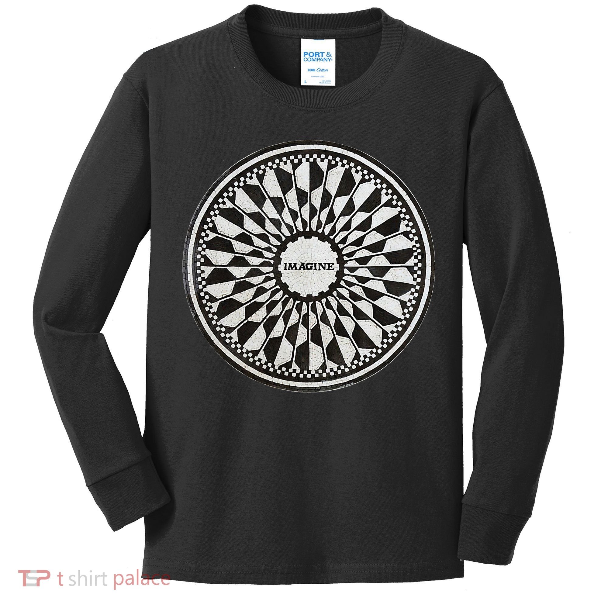 Central Park Imagine Music Theme Kids Long Sleeve Shirt