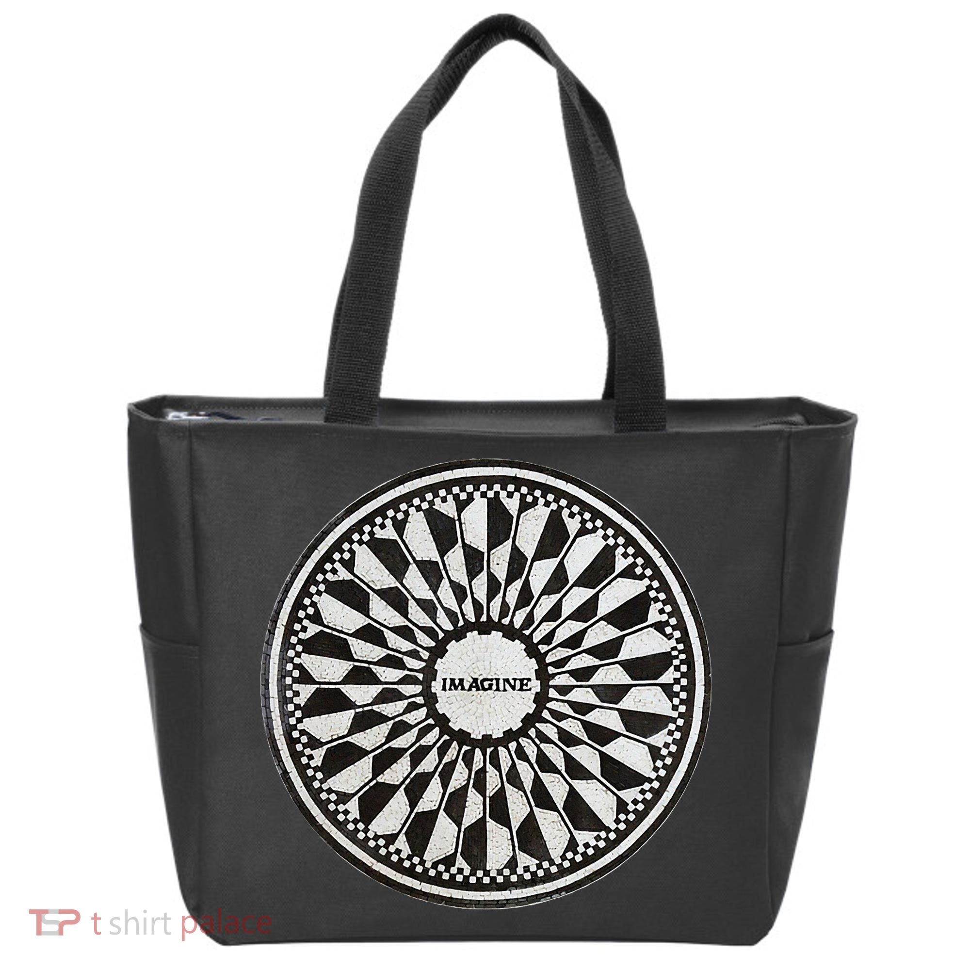 Central Park Imagine Music Theme Tote Bag