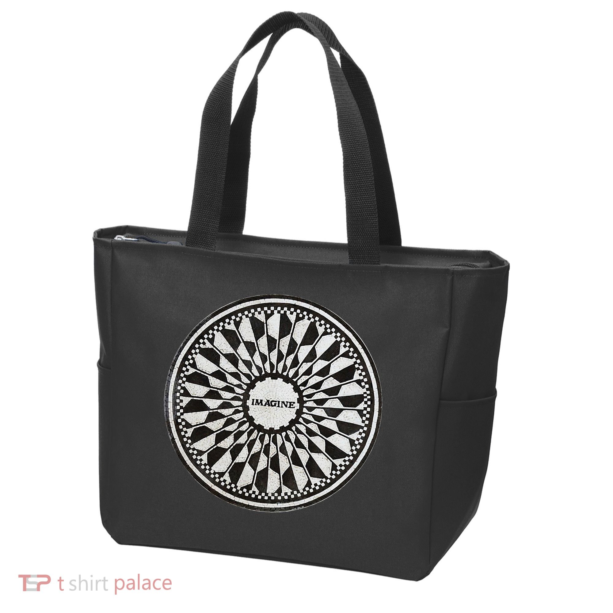 Central Park Imagine Music Theme Tote Bag