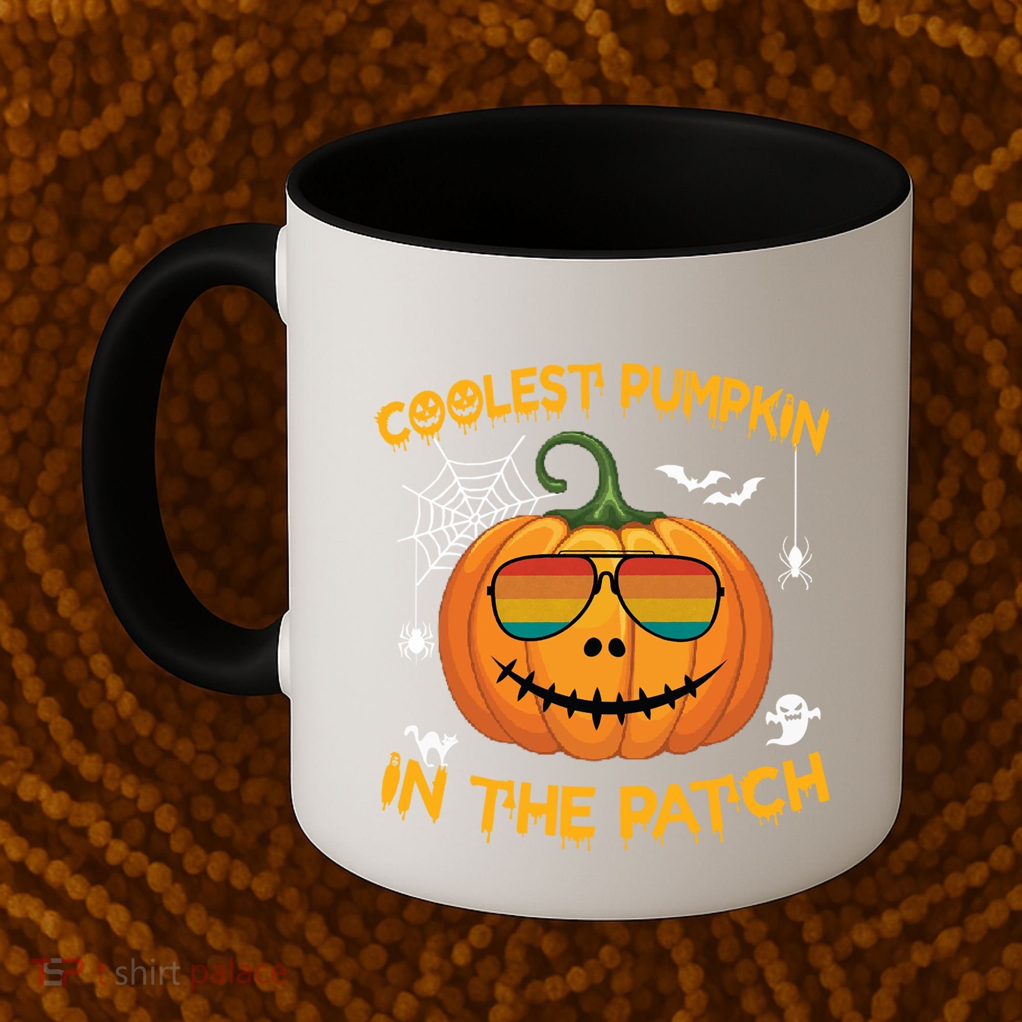 Coolest Pumpkin In The Patch Funny Pumpkin Sunglasses Gift Coffee Mug