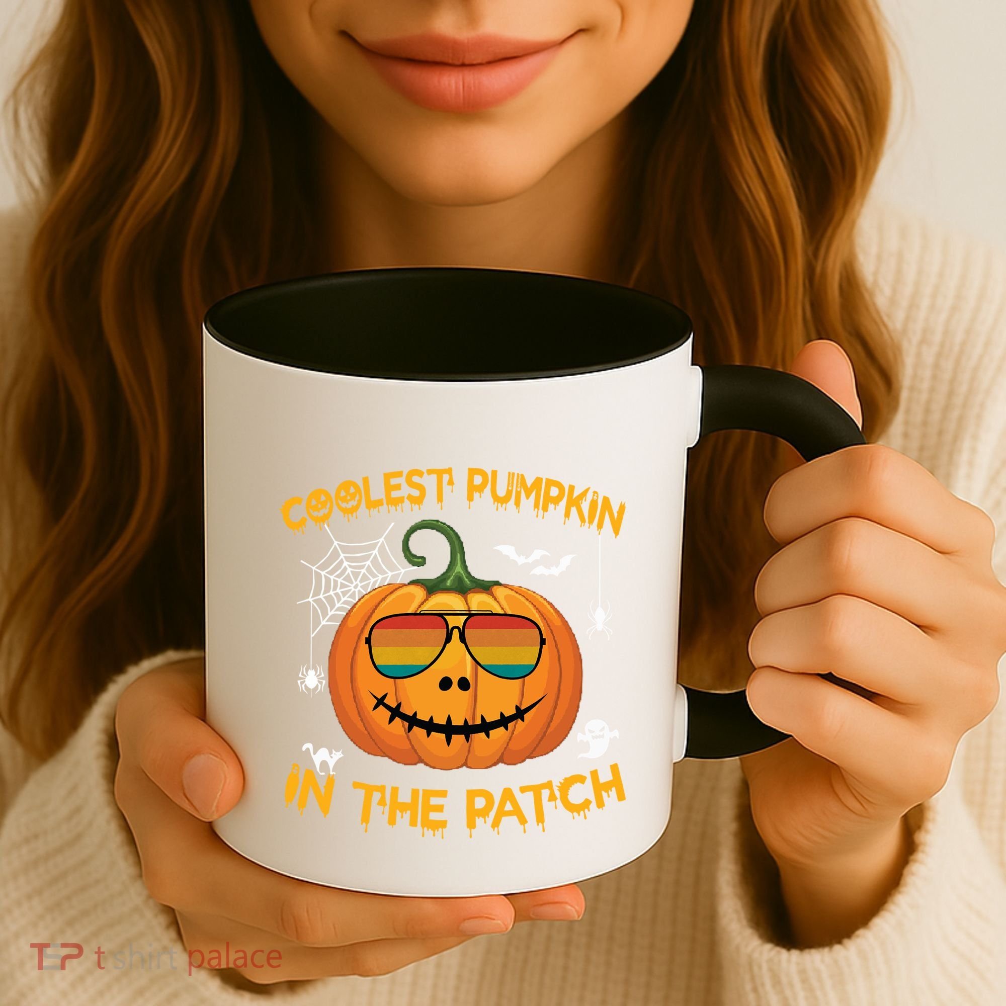 Coolest Pumpkin In The Patch Funny Pumpkin Sunglasses Gift Coffee Mug