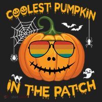Coolest Pumpkin In The Patch Funny Pumpkin Sunglasses Gift Beanie thumb 2