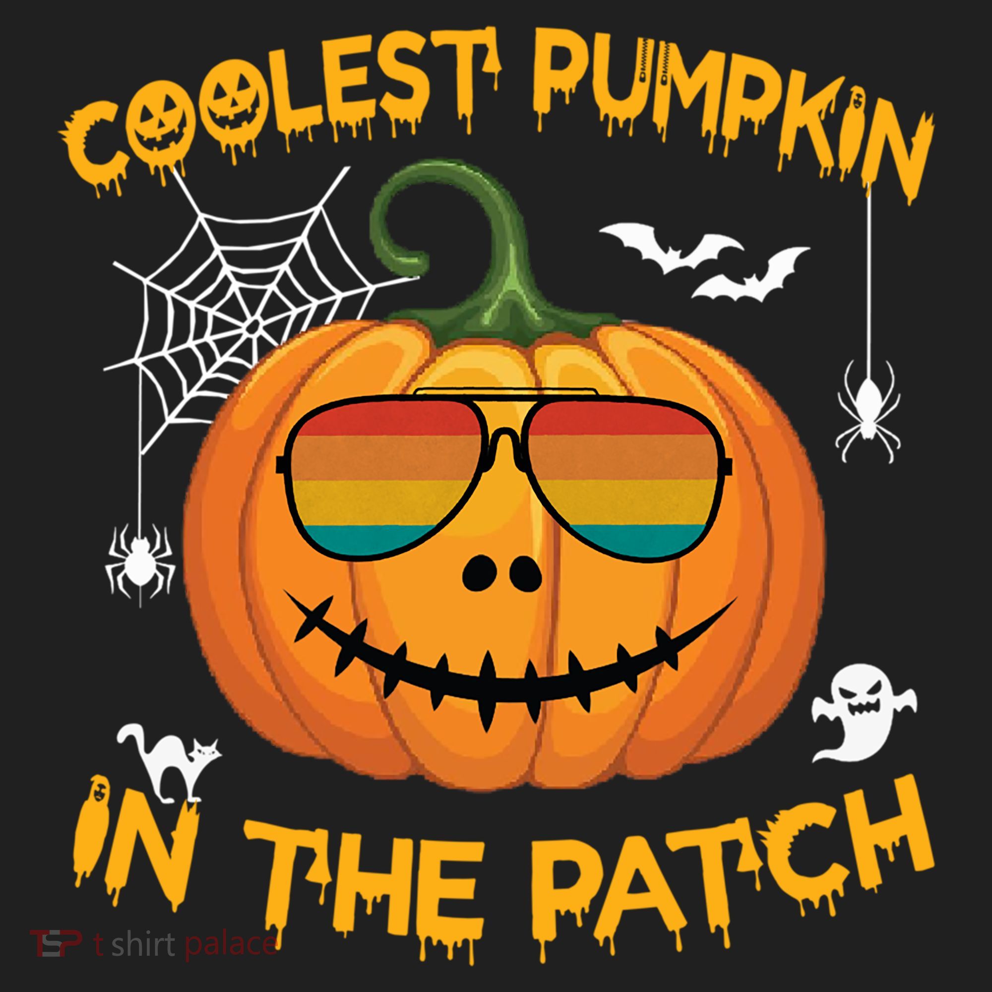 Coolest Pumpkin In The Patch Funny Pumpkin Sunglasses Gift Beanie