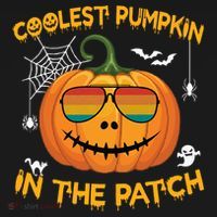 Coolest Pumpkin In The Patch Funny Pumpkin Sunglasses Gift Ornament thumb 1