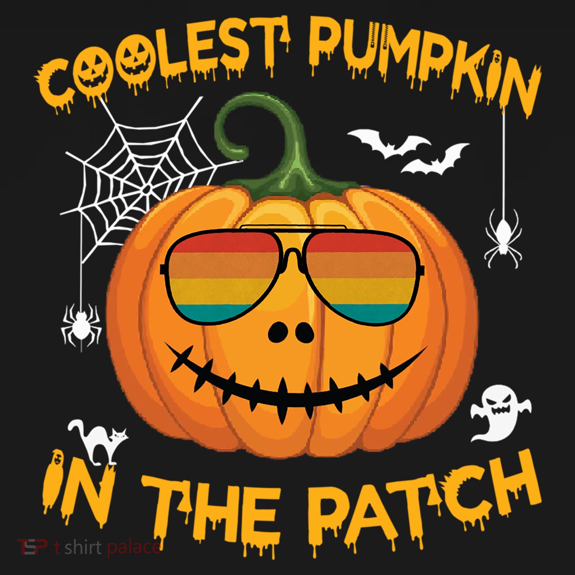 Coolest Pumpkin In The Patch Funny Pumpkin Sunglasses Gift Ornament