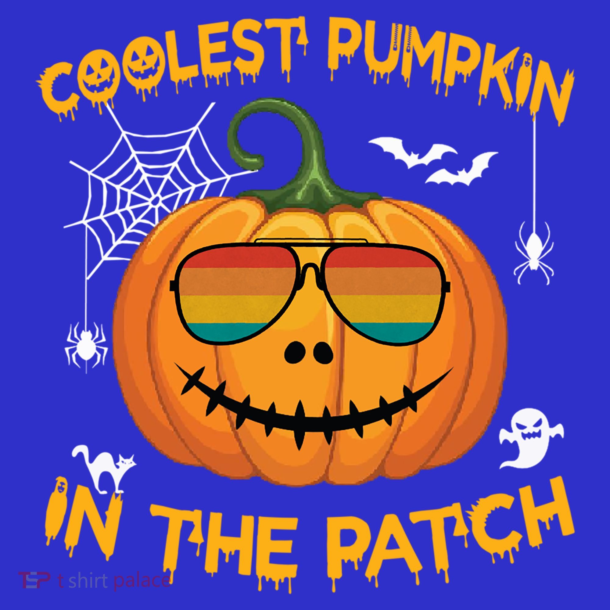 Coolest Pumpkin In The Patch Funny Pumpkin Sunglasses Gift Apron