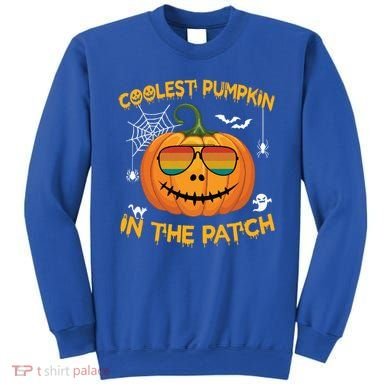 Coolest Pumpkin In The Patch Funny Pumpkin Sunglasses Gift Sweatshirt
