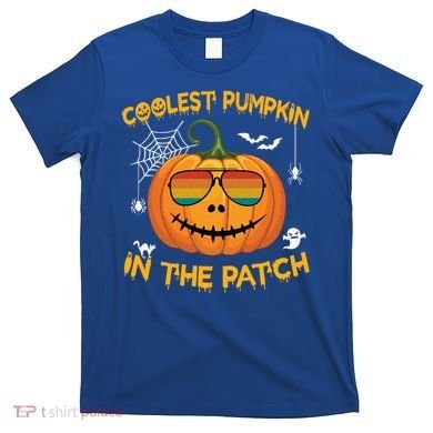 Coolest Pumpkin In The Patch Funny Pumpkin Sunglasses Gift T-Shirt