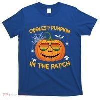 Coolest Pumpkin In The Patch Funny Pumpkin Sunglasses Gift T-Shirt thumb 0