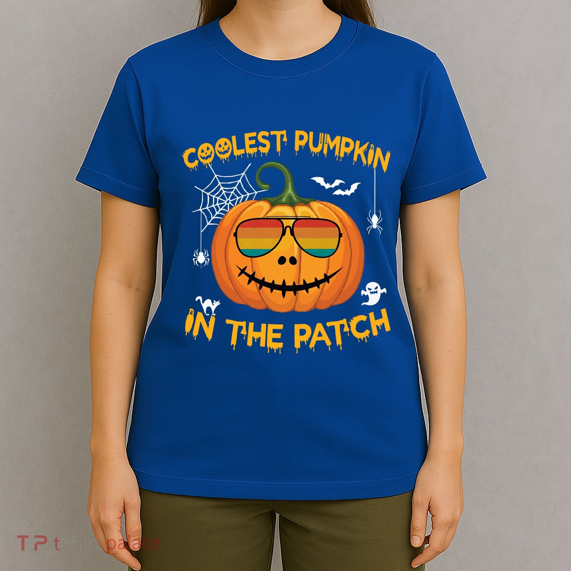 Coolest Pumpkin In The Patch Funny Pumpkin Sunglasses Gift T-Shirt