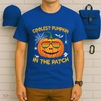 Coolest Pumpkin In The Patch Funny Pumpkin Sunglasses Gift T-Shirt thumb 6