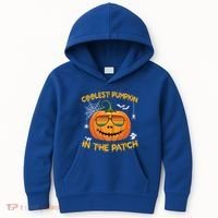 Coolest Pumpkin In The Patch Funny Pumpkin Sunglasses Gift Kids Hoodie thumb 0