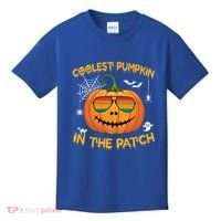 Coolest Pumpkin In The Patch Funny Pumpkin Sunglasses Gift Kids T-Shirt thumb 0