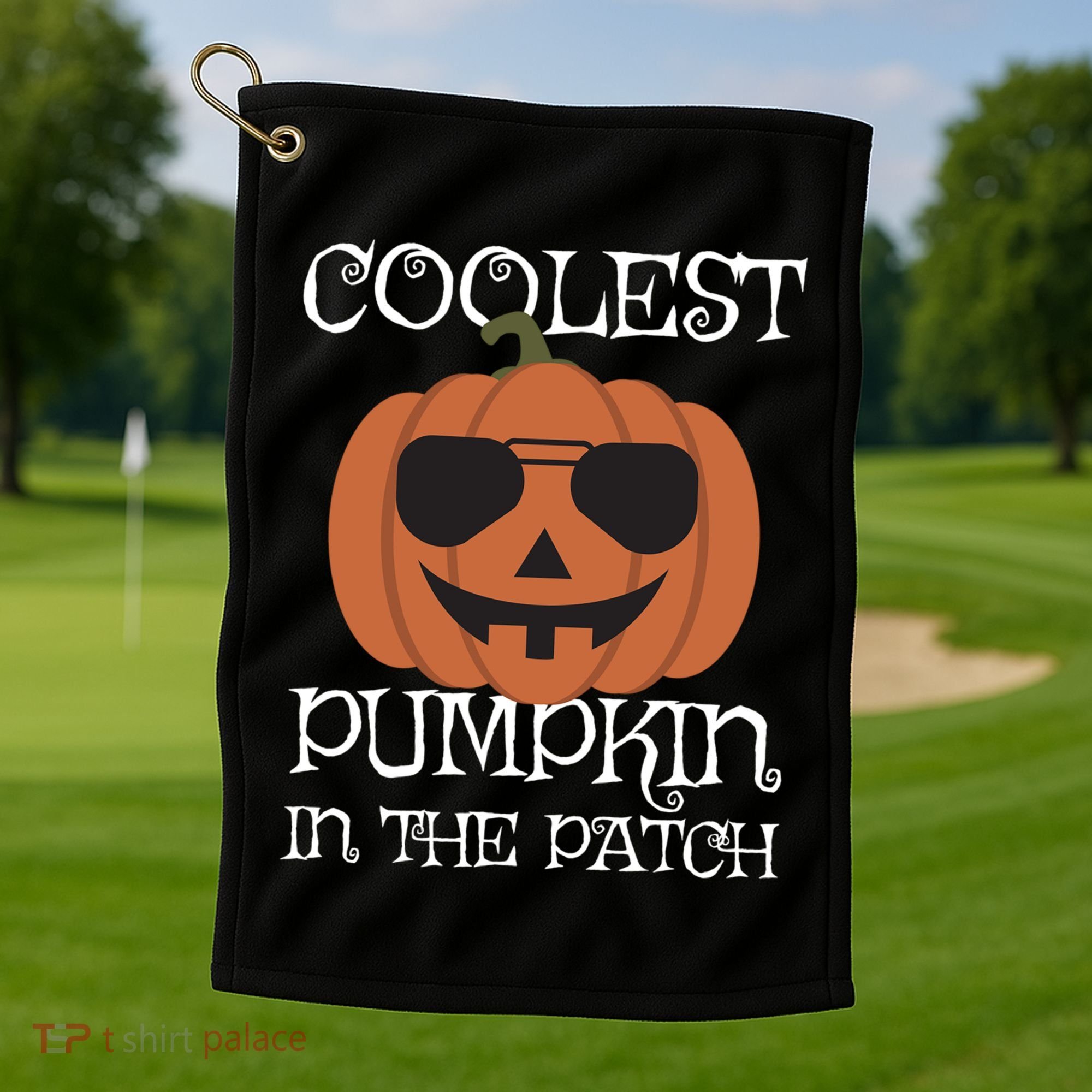 Coolest Pumpkin In The Patch Halloween Cute Gift Golf Towel