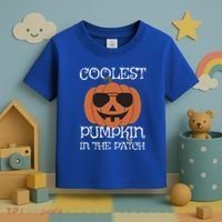 Coolest Pumpkin In The Patch Halloween Cute Gift Toddler T-Shirt thumb 3