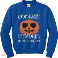 Coolest Pumpkin In The Patch Halloween Cute Gift Kids Sweatshirt thumb 0