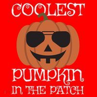 Coolest Pumpkin In The Patch Halloween Cute Gift Santa Hat thumb 1