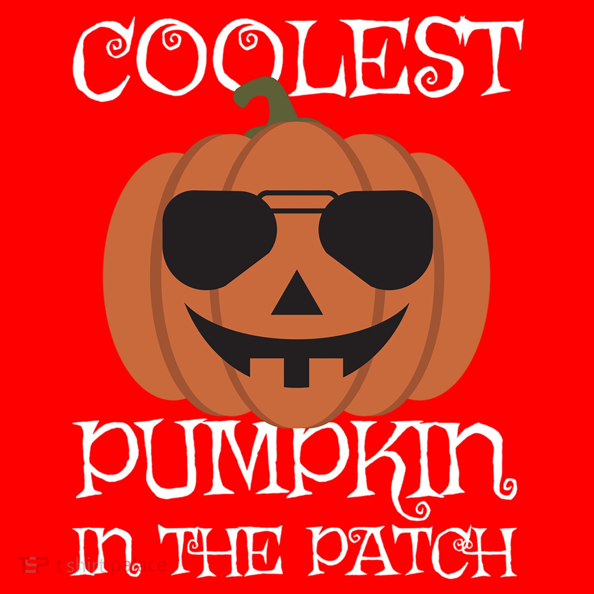 Coolest Pumpkin In The Patch Halloween Cute Gift Santa Hat