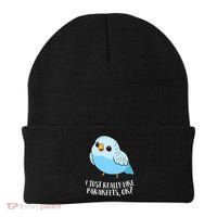 Cute Parakeet I Just Really Like Parakeets Ok Parakeet Bird Gift Beanie thumb 0