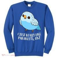 Cute Parakeet I Just Really Like Parakeets Ok Parakeet Bird Gift Sweatshirt thumb 0