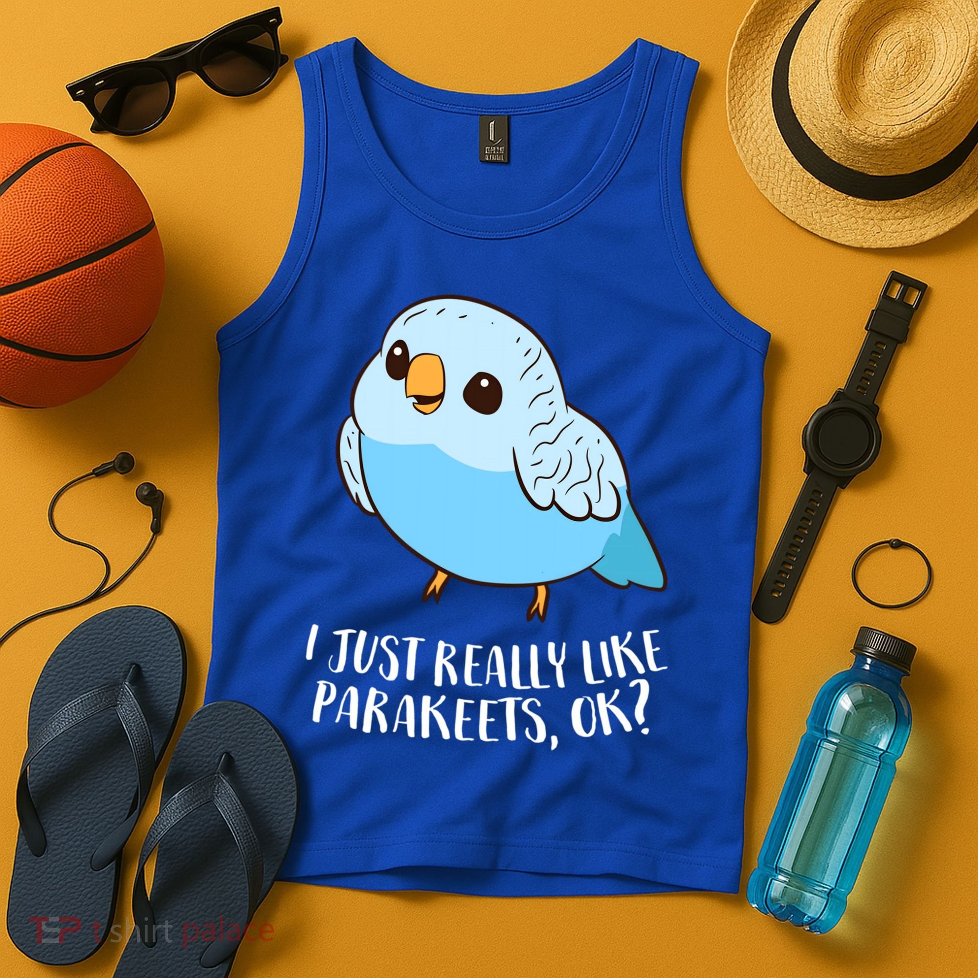 Cute Parakeet I Just Really Like Parakeets Ok Parakeet Bird Gift Tank Top