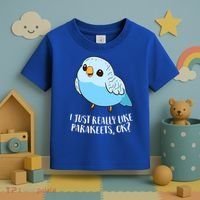 Cute Parakeet I Just Really Like Parakeets Ok Parakeet Bird Gift Toddler T-Shirt thumb 3