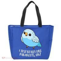 Cute Parakeet I Just Really Like Parakeets Ok Parakeet Bird Gift Tote Bag thumb 0
