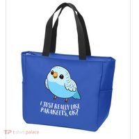 Cute Parakeet I Just Really Like Parakeets Ok Parakeet Bird Gift Tote Bag thumb 3
