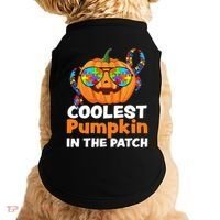 Coolest Pumpkin In The Patch Autism Halloween Gift Doggie Tank thumb 0