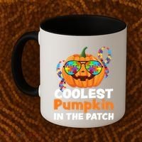 Coolest Pumpkin In The Patch Autism Halloween Gift Coffee Mug thumb 2