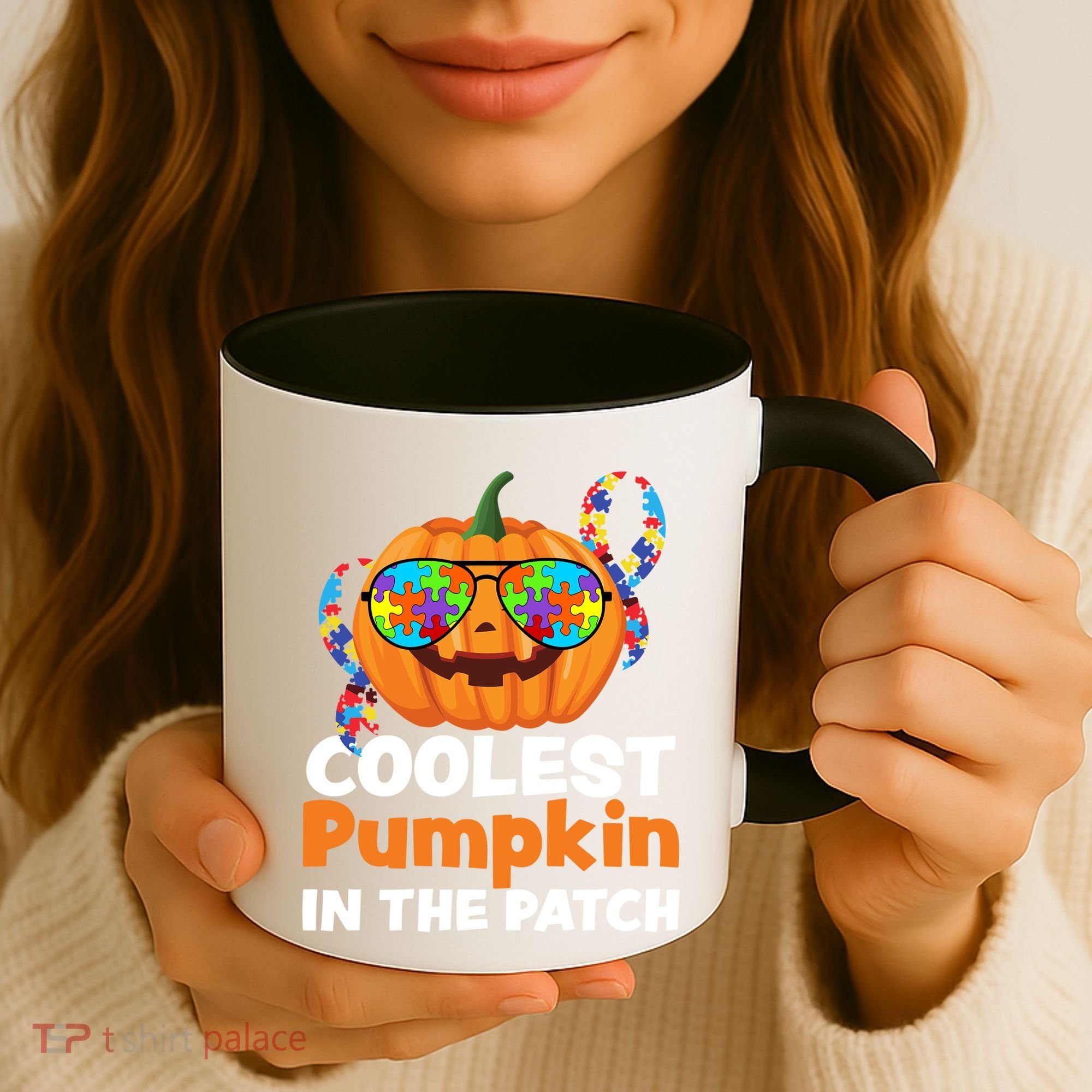 Coolest Pumpkin In The Patch Autism Halloween Gift Coffee Mug