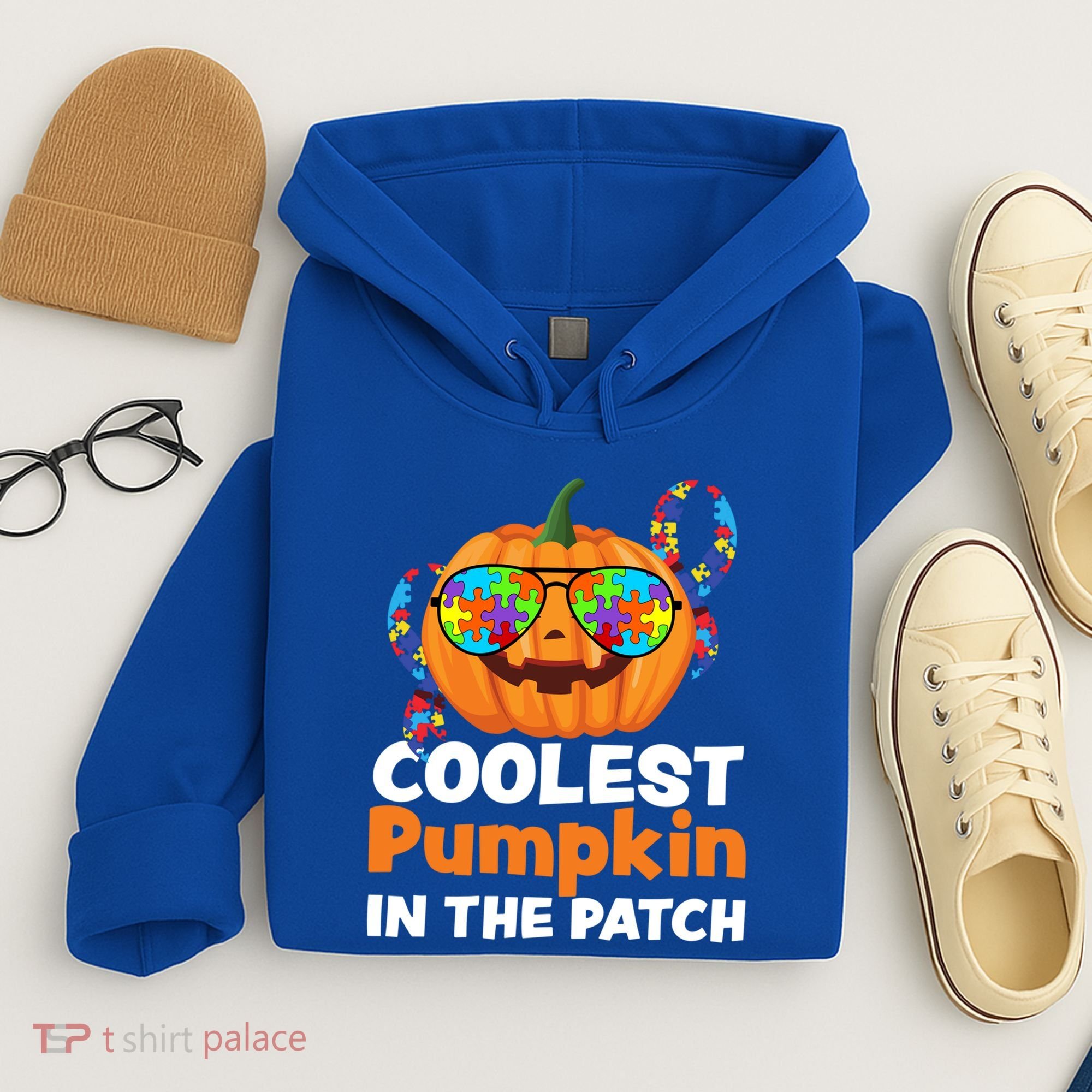 Coolest Pumpkin In The Patch Autism Halloween Gift Hoodie